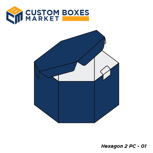Custom Hexagon 2 PC Boxes