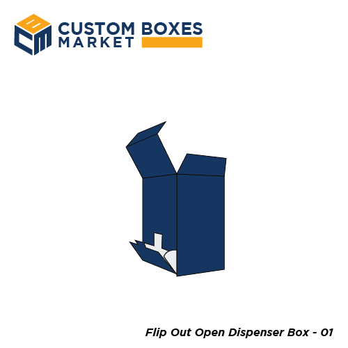 Custom Flip Out Open Dispenser Box