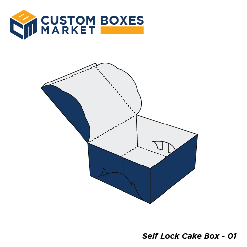 Custom Self Lock Cake Boxes