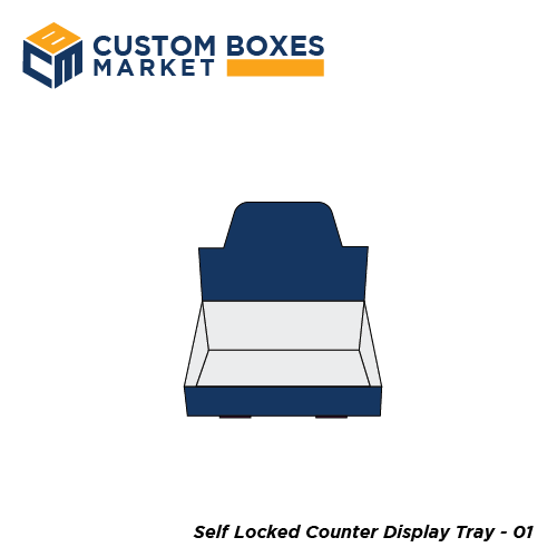Custom Self Locked Counter Display Tray