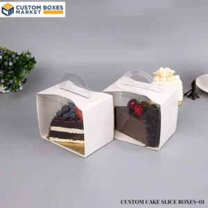 Custom cake slice boxes