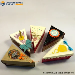 Custom cake slice boxes Wholesale