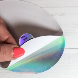 Holographic Peel Tab Stickers