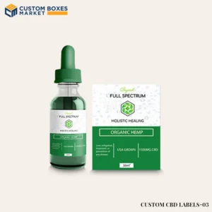 Custom printed cbd labels