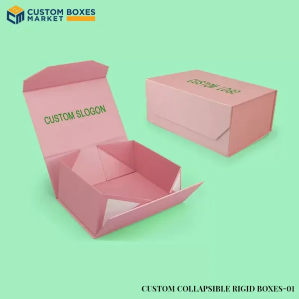 Custom collapsible rigid boxes