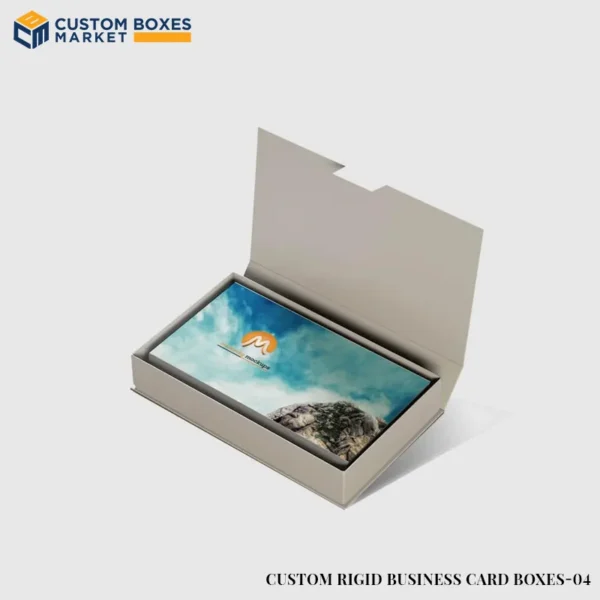 Customized rigid business card boxes