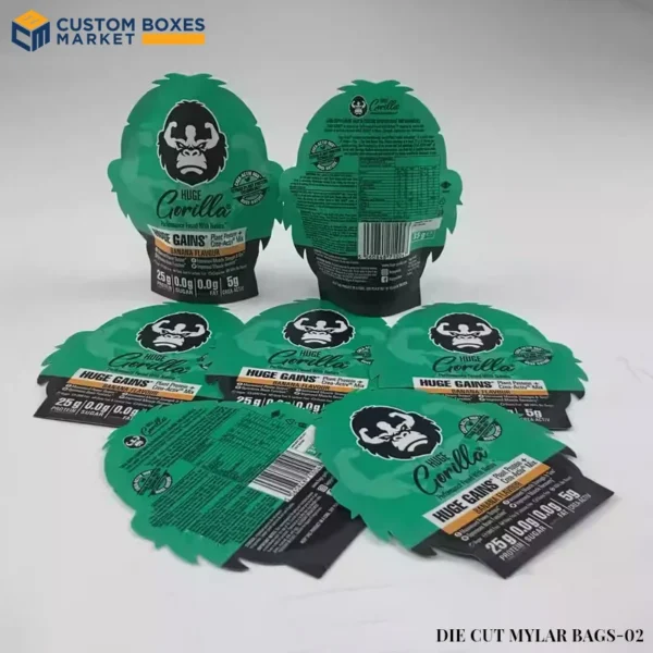 Die cut mylar bags