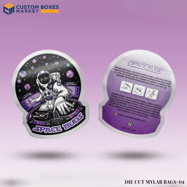 Printed Die cut mylar bags