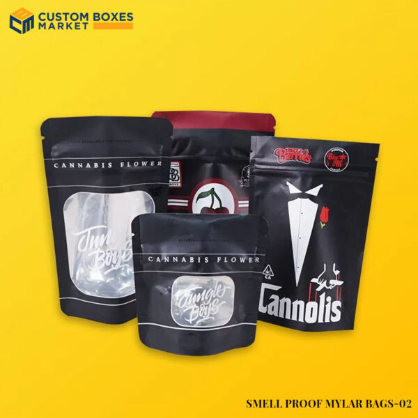 Smell Proof Mylar Bags with logo