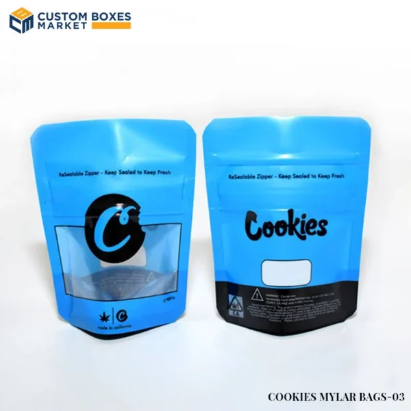 printed cookies mylar bags