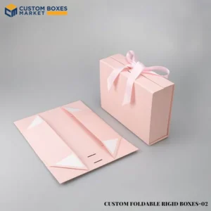 Custom foldable rigid boxes wholesale