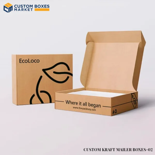 Custom Kraft Mailer Boxes With Logo