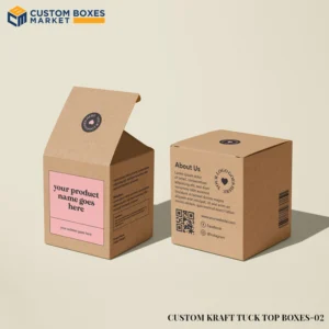 Custom Kraft Tuck Top Boxes With Logo