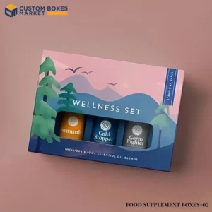 food supplement boxes with logo