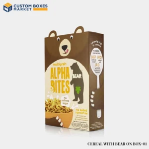 Cereal With Bear On Box Packaging