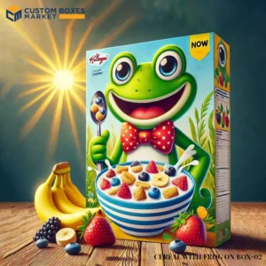 Cereal With Frog On Box Packaging