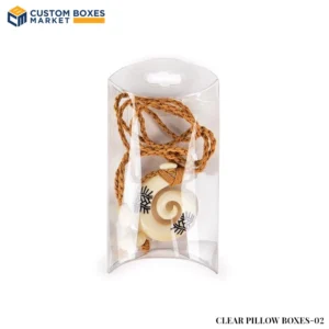 Clear Pillow Boxes with Logo