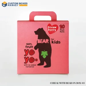 Custom Cereal With Bear On Box