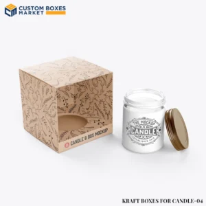 kraft candle boxes with logo