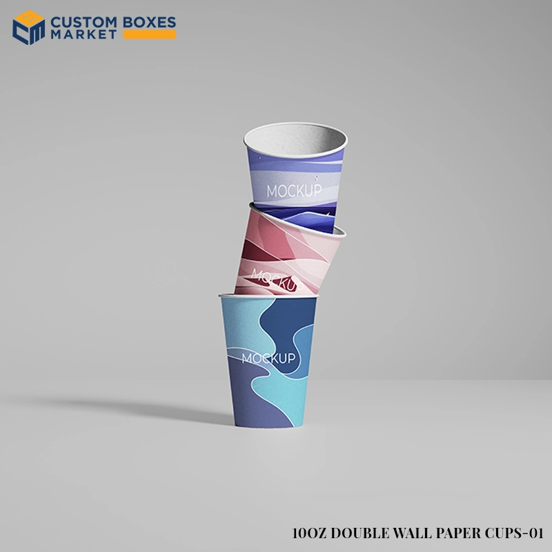 Custom 10oz Double Wall Paper Cups