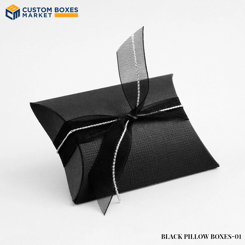 Custom Black Pillow Boxes​