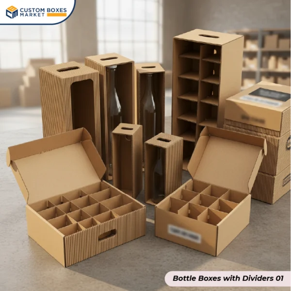Custom Bottle Boxes with Dividers Wholesale (1)