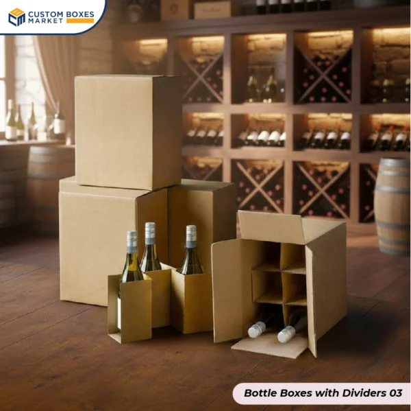 Custom kraft Bottle Boxes With Dividers (3)