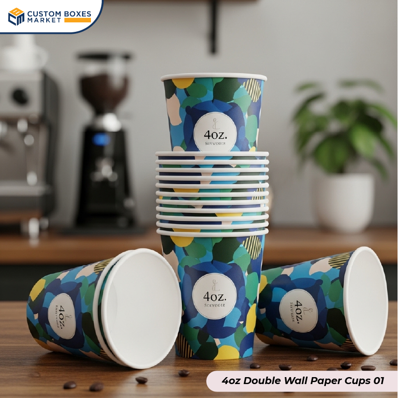 Custom 4oz Double Wall Paper Cups
