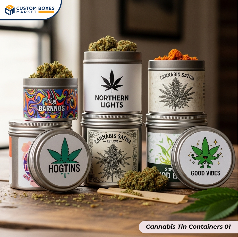 Custom Cannabis Tin Containers