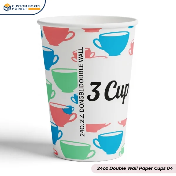 Printed 24oz Double Wall Paper Cups (4)