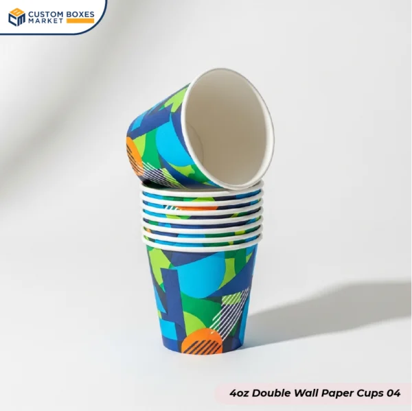 custom printed 4oz Double Wall Paper Cups (4)
