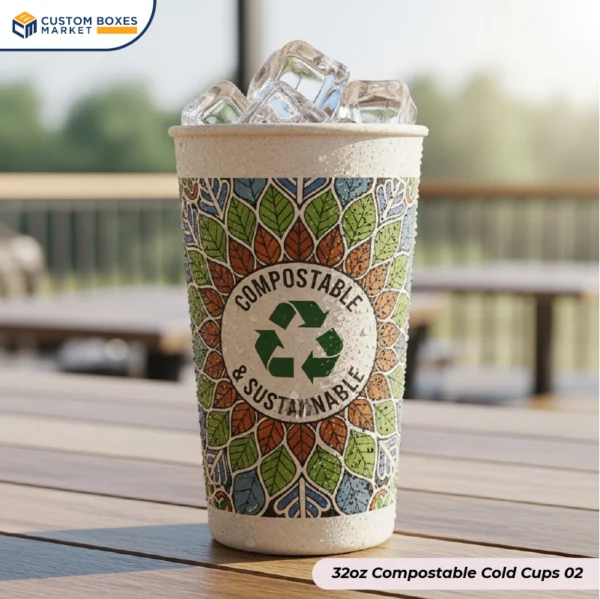 32oz Compostable Cold Cups With Logo (2)