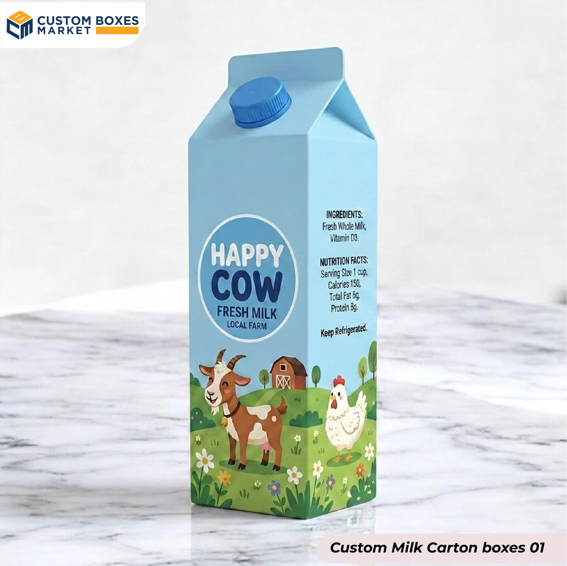 Custom Milk Carton Boxes