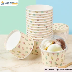 Ice Cream Cups With Lids with logo(2)