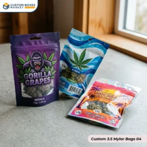 Custom 3.5 Mylar Bags size (4)