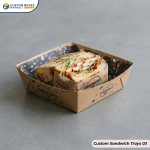 Custom kraft Sandwich Trays (3)