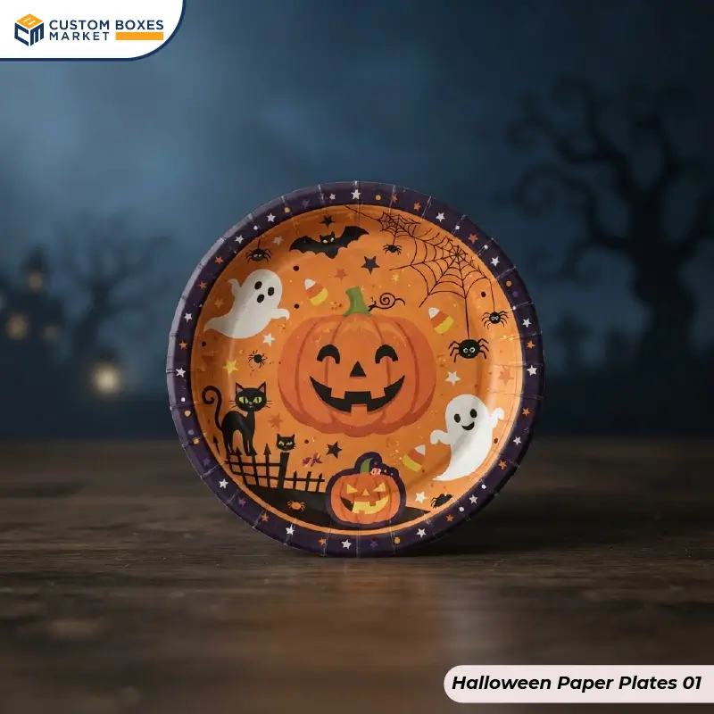 Custom Halloween Paper Plates