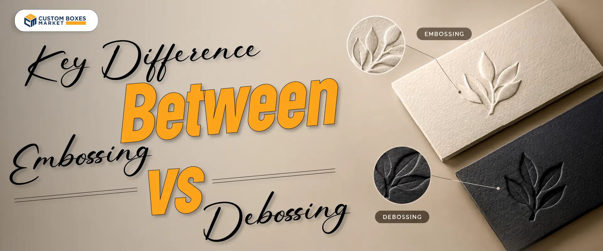 Key Difference Between Embossing vs. Debossing