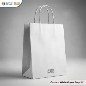 custom white paper bags handle (1)